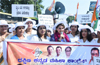 Mangaluru : Mahila Congress holds  cycle jatha, bullock cart protest against fuel price hike